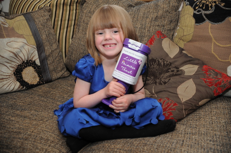 Main image for Alisha, four, donates hair to sick children