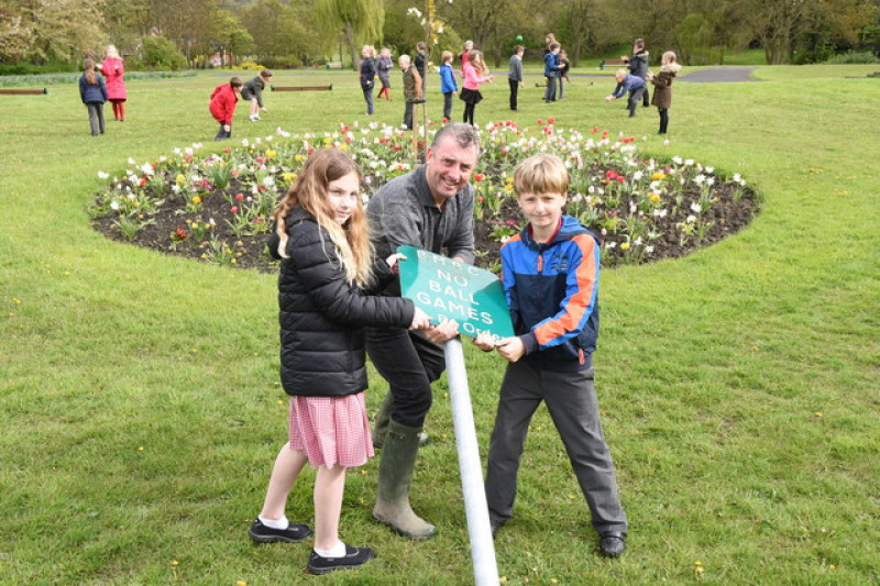 Main image for Ban on ball games lifted in park