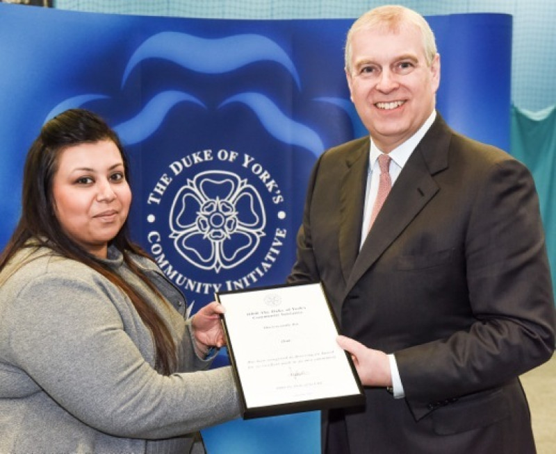 Main image for College representative meets royalty
