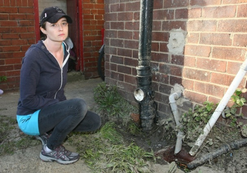 Main image for Family stuck in own home after sewage leak