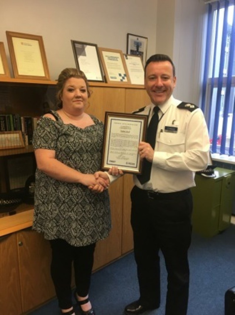 Main image for Brave Nadine awarded for courage