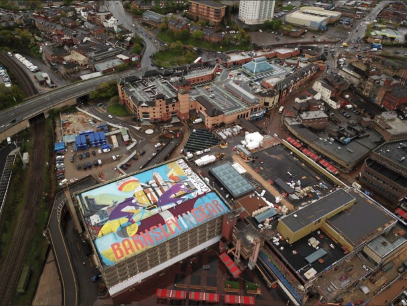 Main image for Millions around the world to see town from the sky