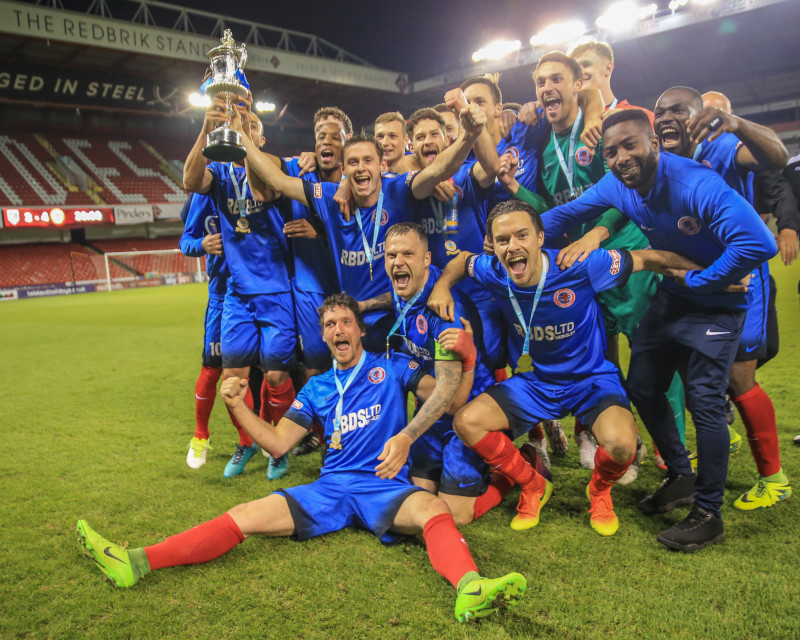 Main image for Shaw Lane retain trophy after seven-goal thriller with Penistone 