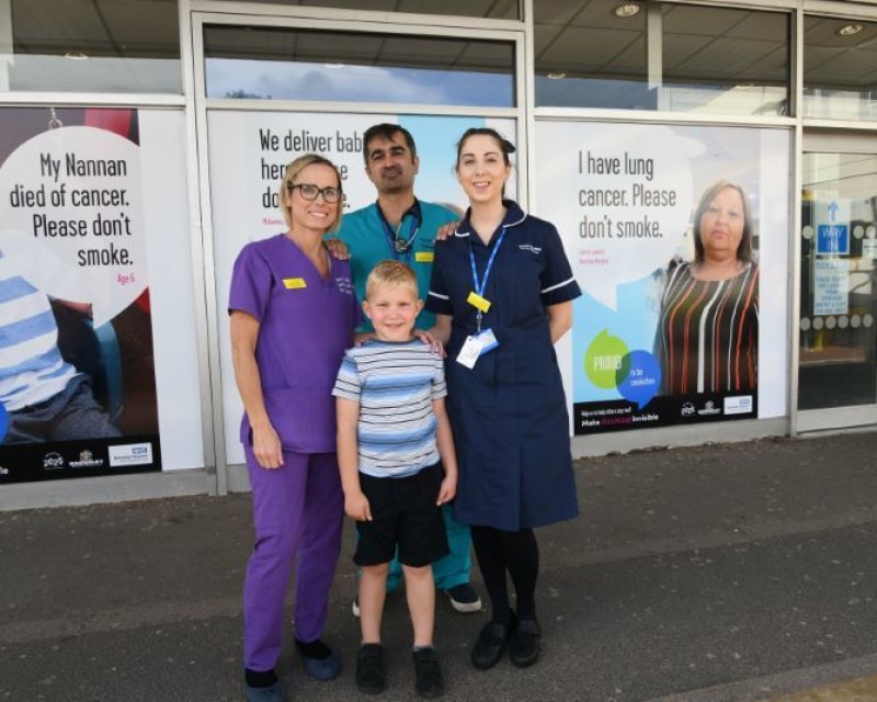 Main image for Hospital sets example to stub out smoking