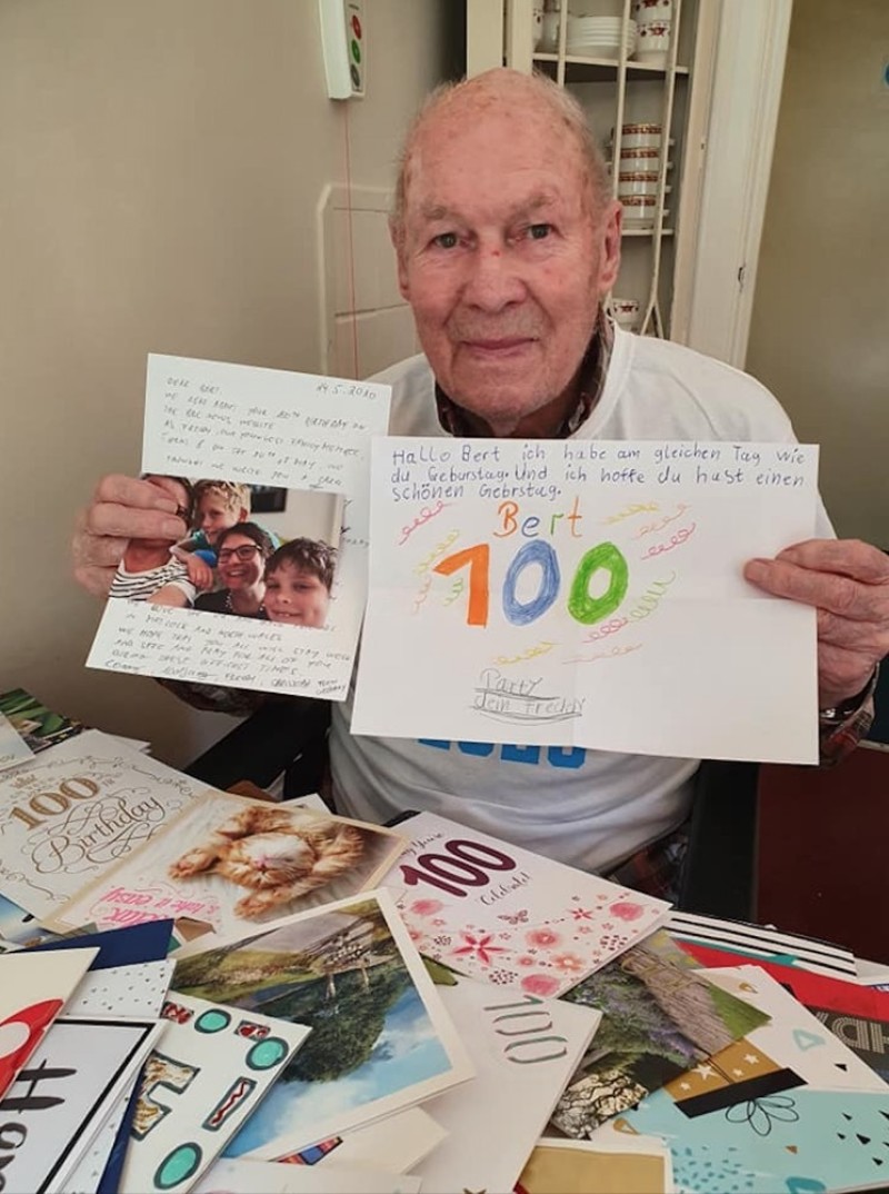 Main image for Centenarian receives hundreds of birthday cards