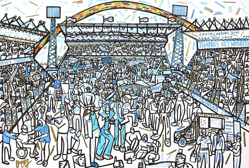 Main image for Reds’ official artist raises cash for charity