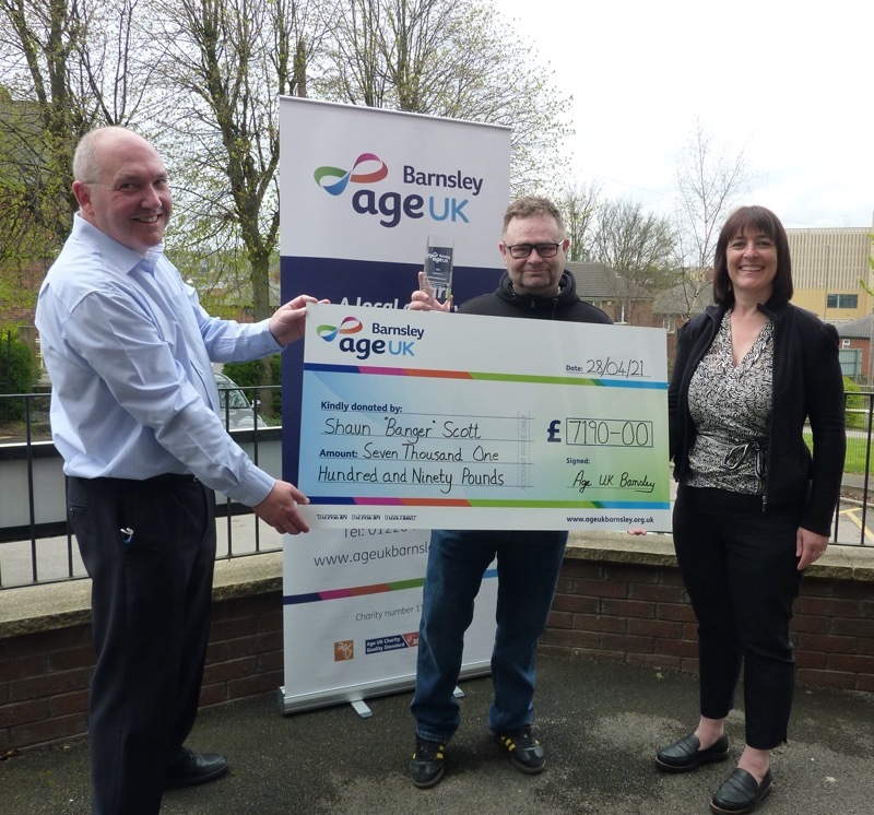 Main image for Local DJ raises £7,000 for Age UK’s Barnsley branch