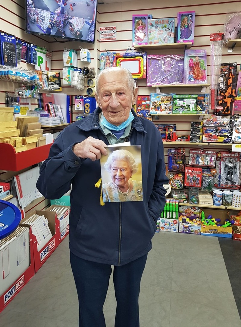 Main image for Royston man toasts 100th birthday