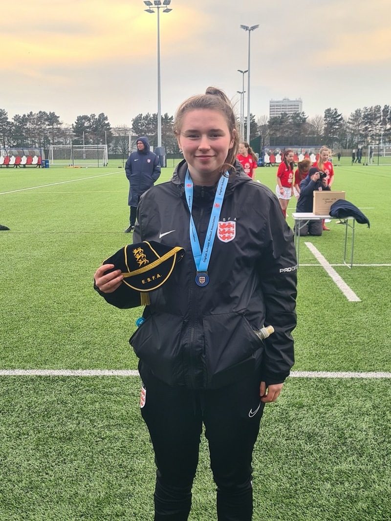 Main image for Budding footballer earns England call-up