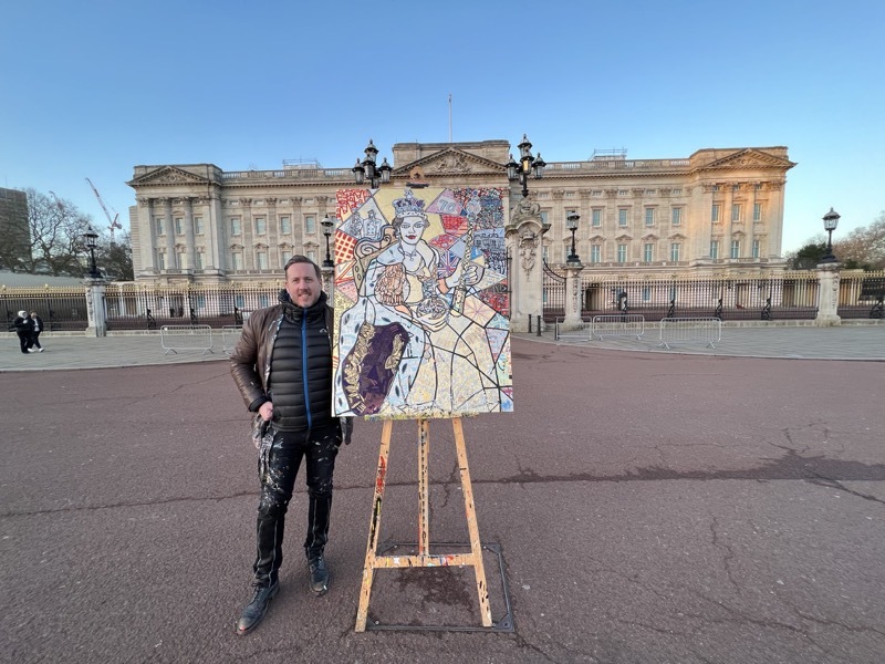 Main image for Artist Ben unveils Jubilee-inspired work