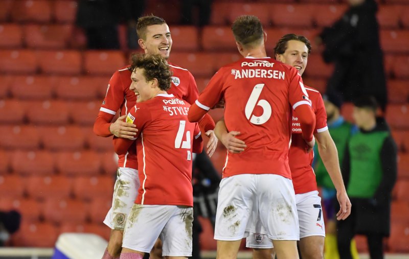 Michal Helik, Callum Styles, Mads Andersen and Callum Brittain