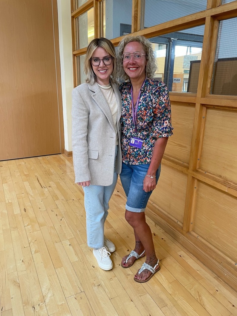 RESOLUTE: Founder Deborah Jones and Coronation Street actor Sally Carmen.