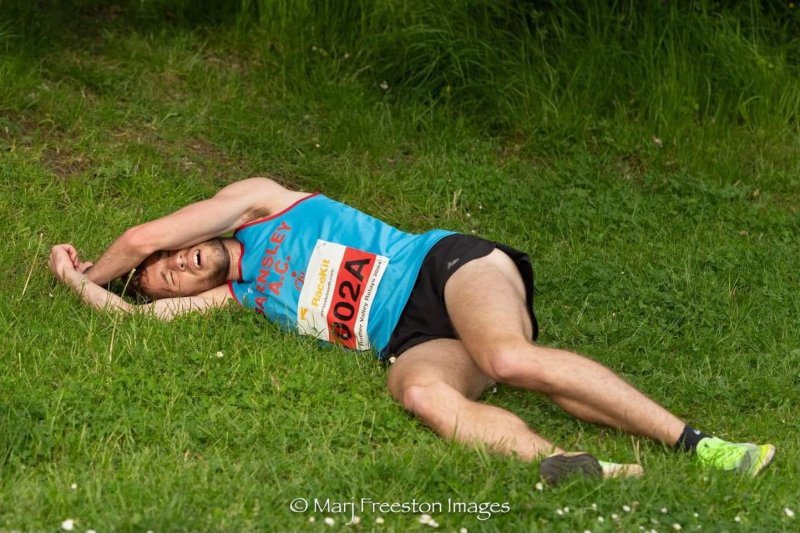 Flat out: Kai Sunman at the Rother Valley Relays. Picture: Marj Freeston.