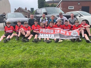 PROUD: Jake and his team after Sunday’s challenge.