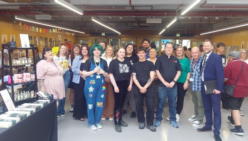 YOUNG TRADERS: The youngsters who competed in the challenge at Barnsley Market.