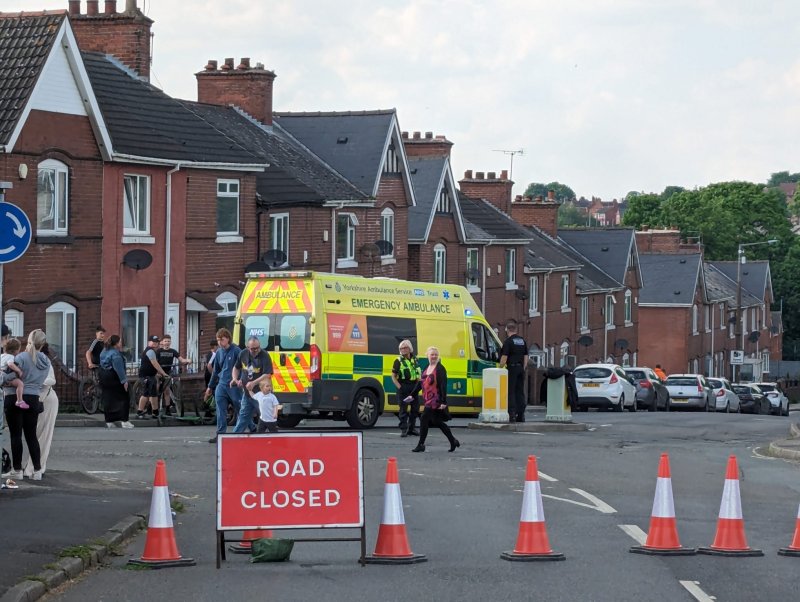 The incident took place on Brierley Road, Grimethorpe on Wednesday