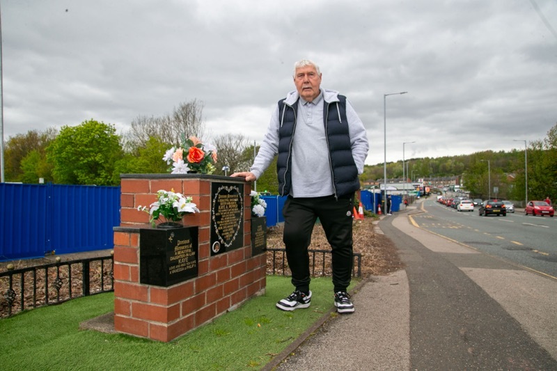 MEMORIAL MOVE: Lawrence Pepper father of Kaye Pepper whose memorial is to be relocated. Picture Shaun Colborn PD093095