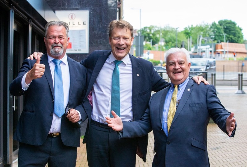 REFORM LEADER: Reform UK leader Richard Tice visited Barnsley on Tuesday, to a crowd of over 100 people. Picture Shaun Colborn PD093196