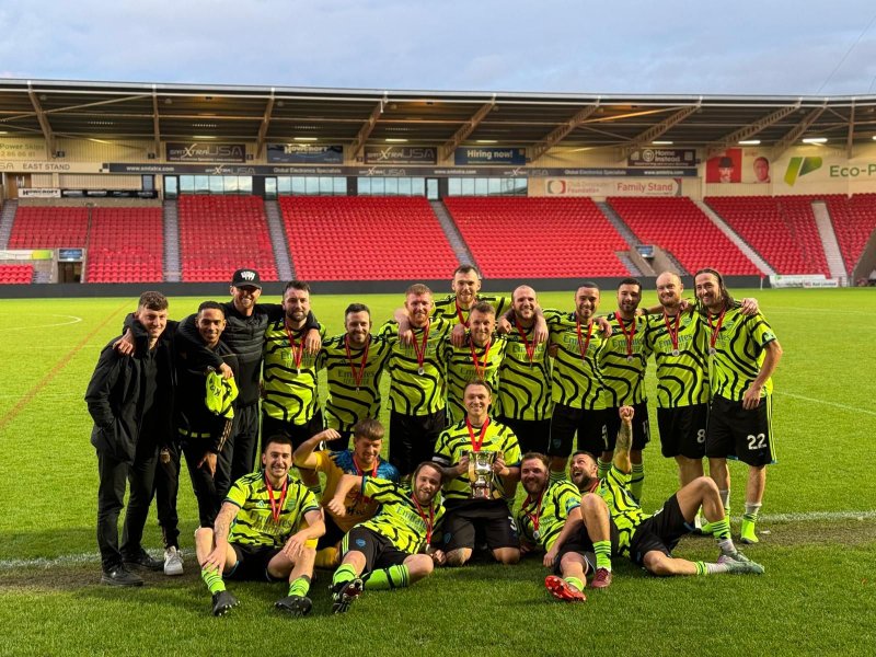 Main image for Sunday league sides win trophies