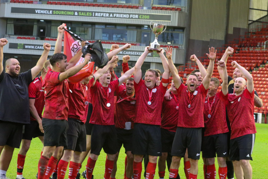 Champions: AFC Pogmoor won the Hospital Cup. Picture: SLG.