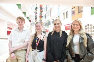 SUCCESS: Madison Couldwell, Lucia Harrison, Tom Hughes and Kaydie Knapton.