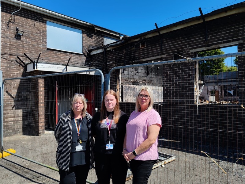 CONCERNED: Couns Janine Bowler, Abi Moore and Deborah Pearson.
