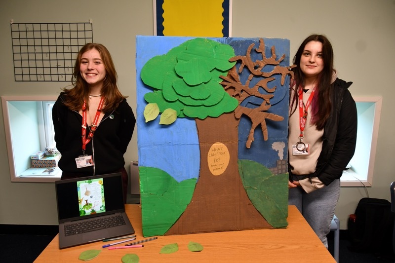 SAVING THE WORLD: Students at the college have been learning about climate change.