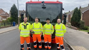 EFFICIENCY: James Crossland, Kian Woodcock, Charlie Jackson and Charlie Robinson.