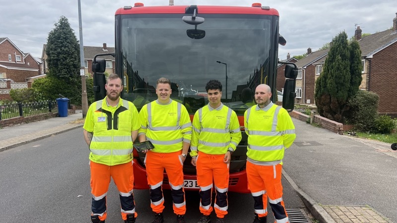 EFFICIENCY: James Crossland, Kian Woodcock, Charlie Jackson and Charlie Robinson.