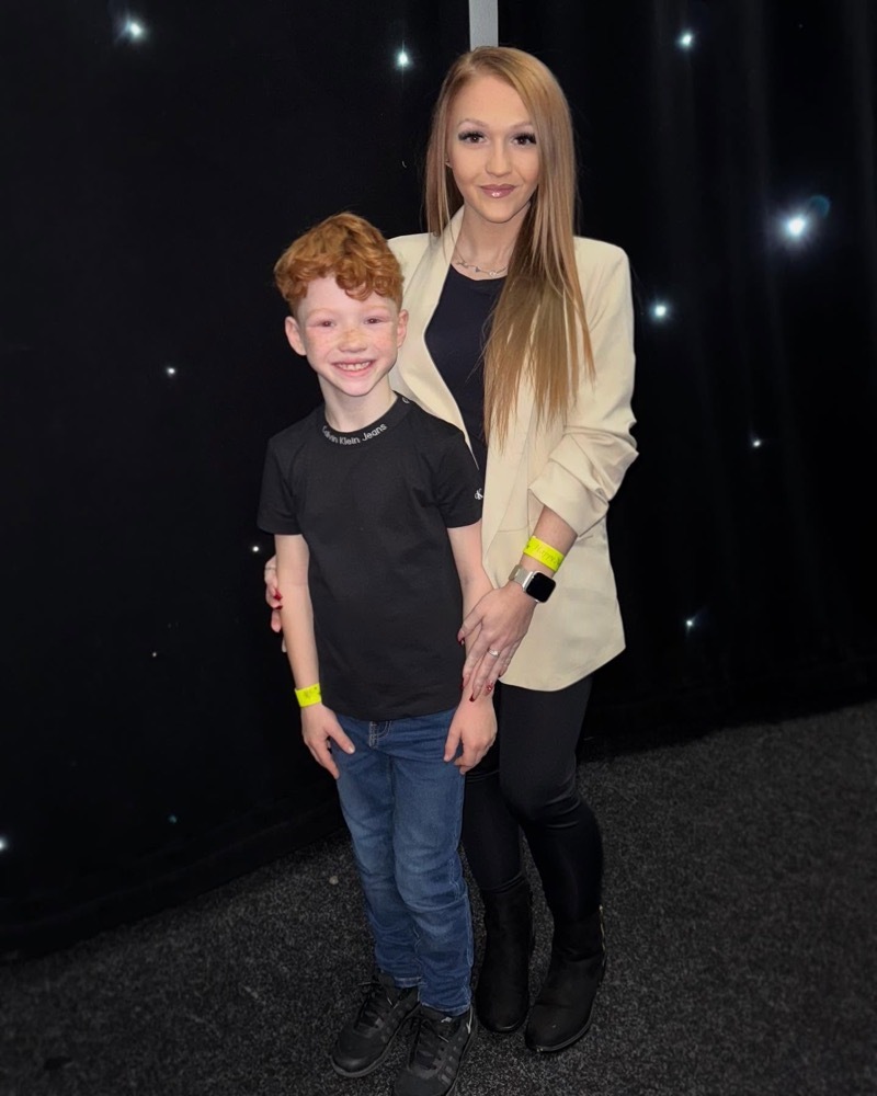 Alex with her son, Rocco.