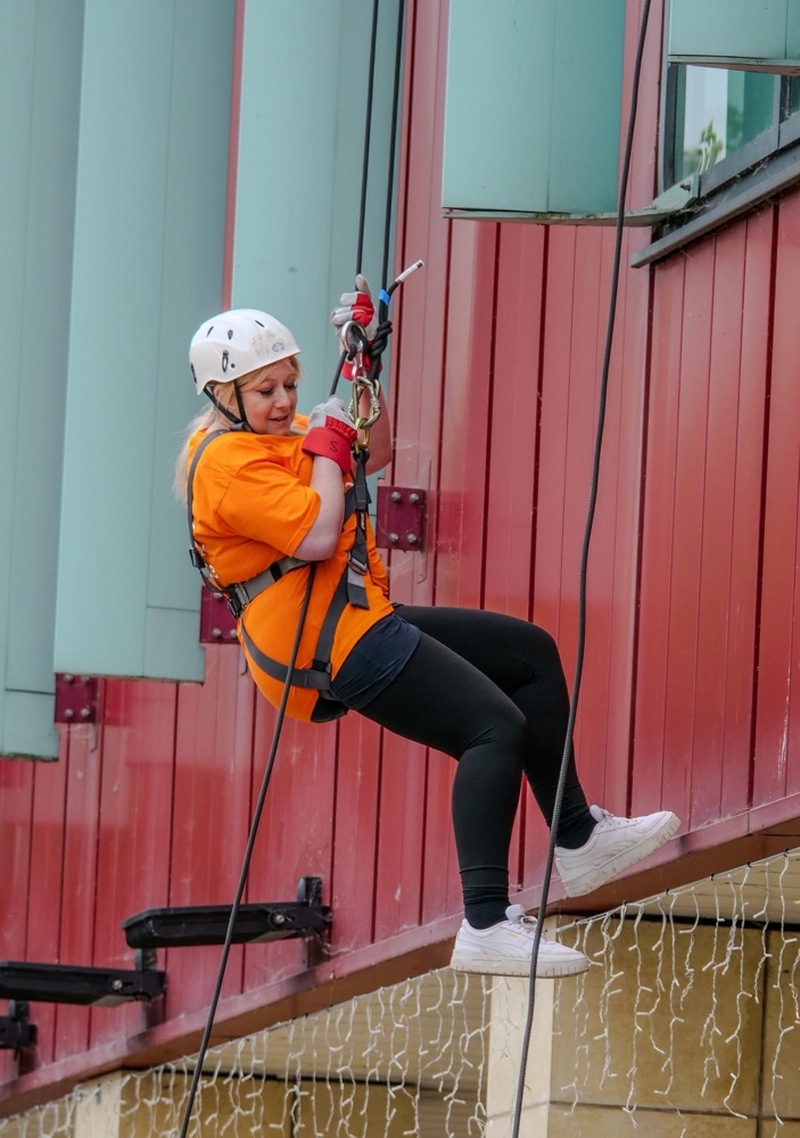 ABSEIL: More than £15,000 has been raised. Pictures: Andrew Copley.