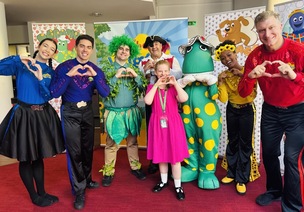 SHARE YOUR HEART: Lauren with The Wiggles.