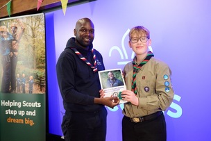 UNSUNG HERO: Freddie Davies with Dwayne Fields.