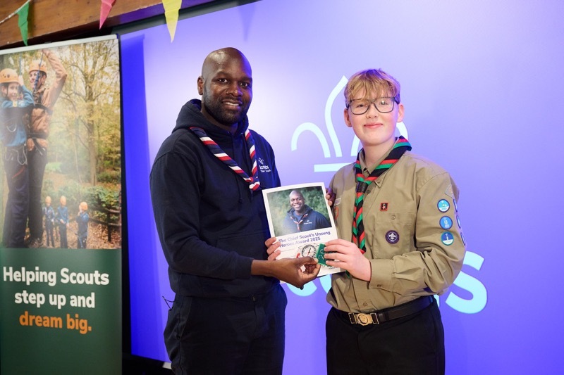 UNSUNG HERO: Freddie Davies with Dwayne Fields.