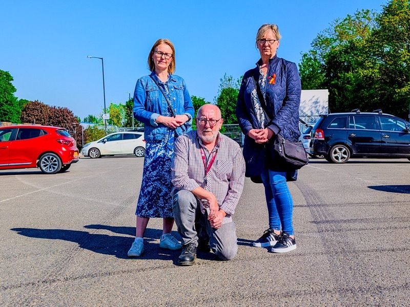 FRUSTRATED: Couns Nicola Sumner, Janine Moyes and Martin O’Donoghue.