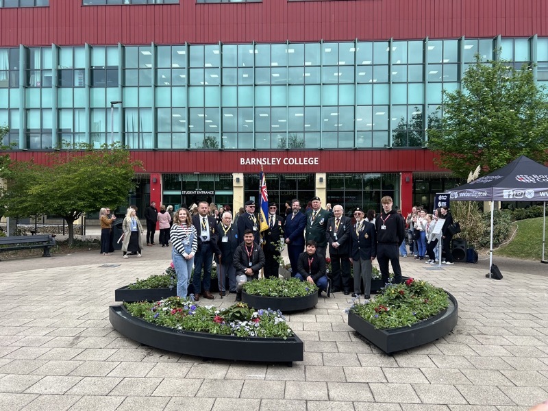 COMMEMORATION: The memorial garden at Barnsley College.