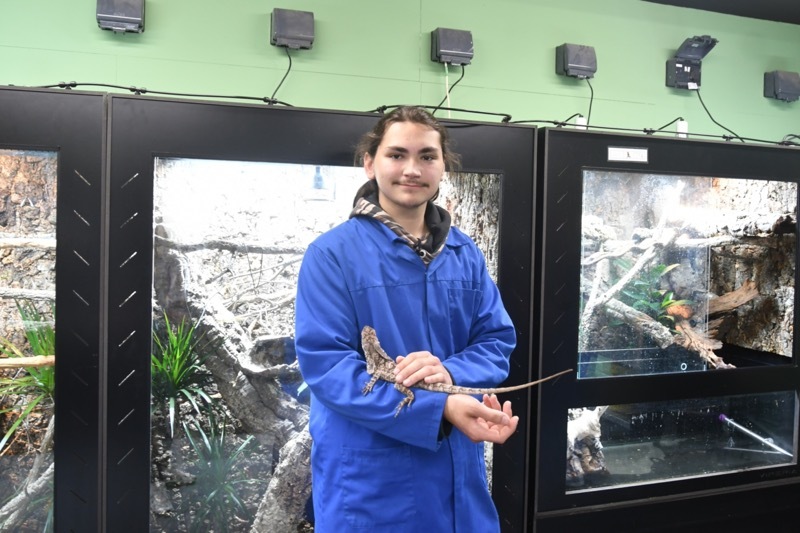 NEW ADDITION: The reptile room will help support students.