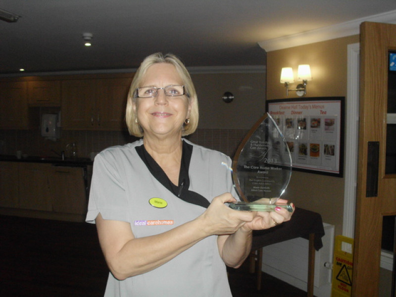 Main image for Dearne Hall care home worker scoops regional award