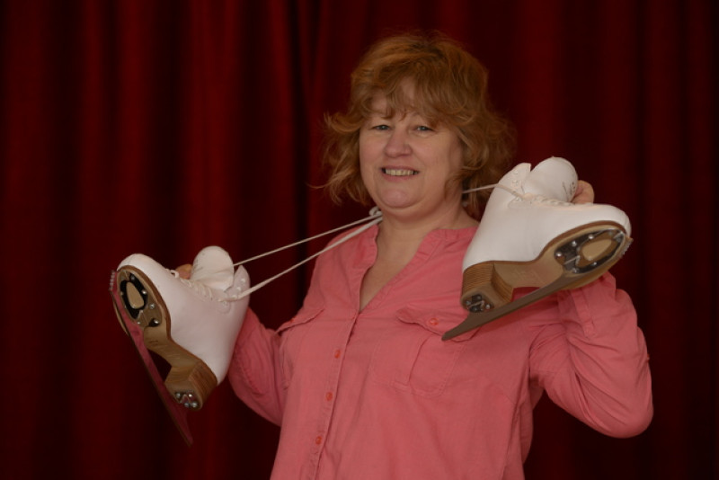 Main image for Ice skating backed by local woman