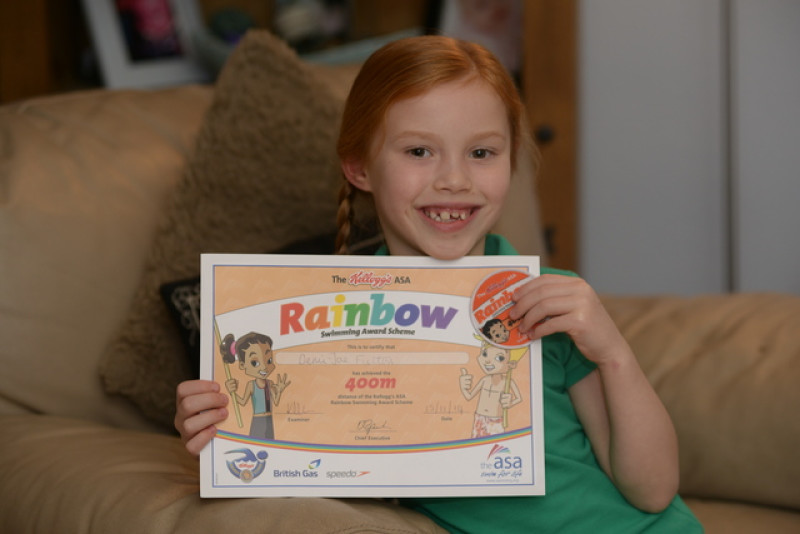 Main image for Big hopes for young swimmer