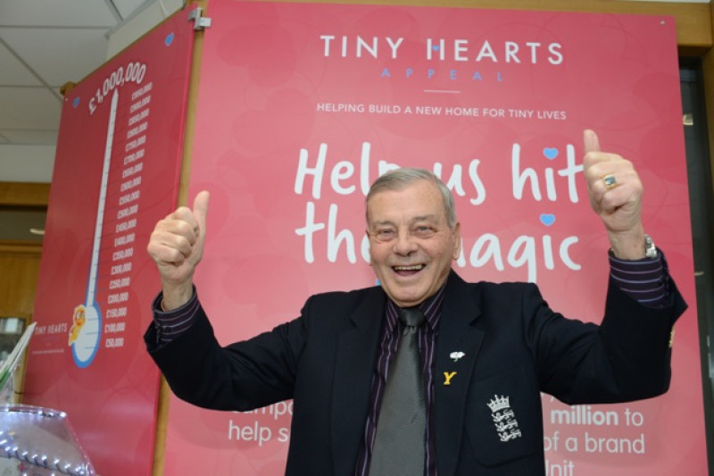 Main image for Dickie Bird to donate further 30k to Tiny Hearts Appeal