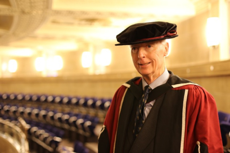 Main image for Former Lord Lieutenant receives honorary doctorate