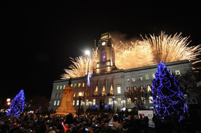 Main image for Christmas lights switch on cancelled