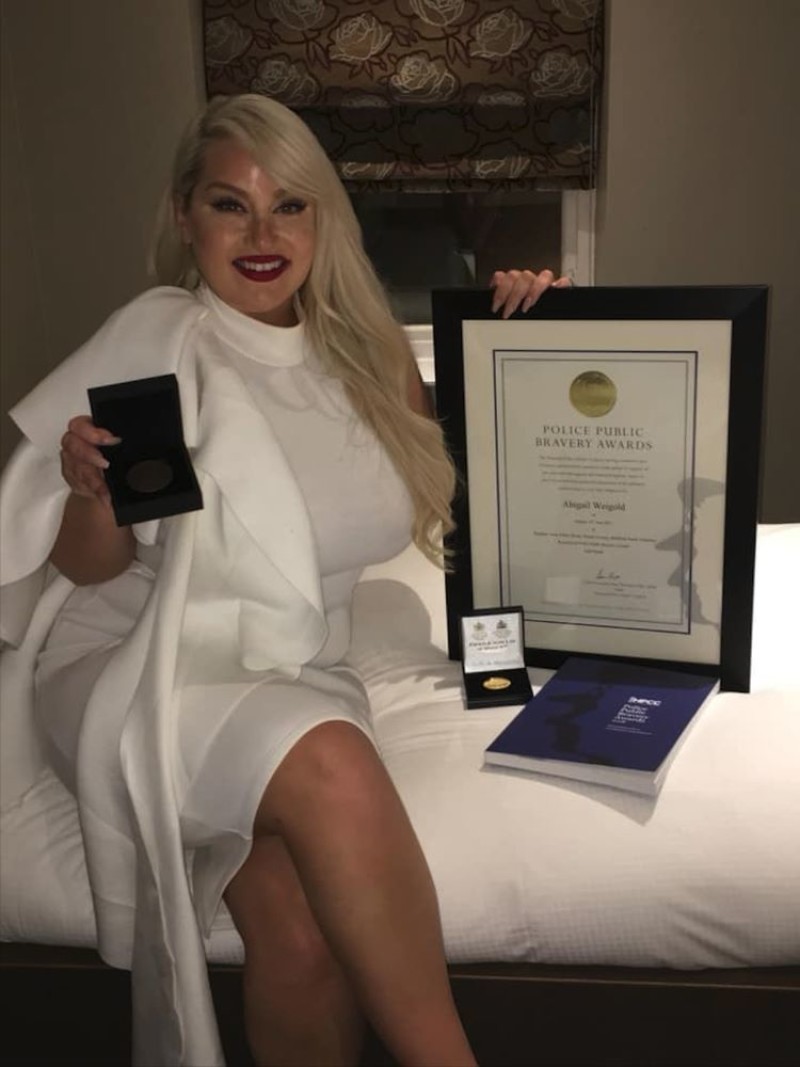 Main image for Brave Abigail has her act rewarded at ceremony
