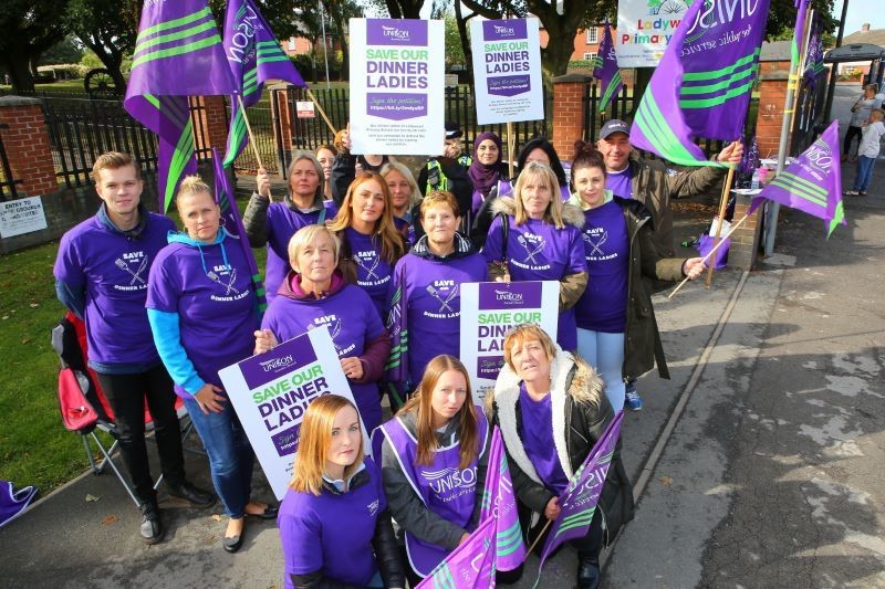 Main image for Strike out as dinner lady dispute resolved
