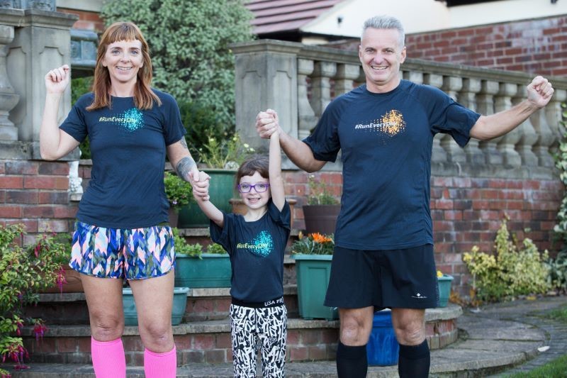 Main image for Girl sets herself mile a day challenge