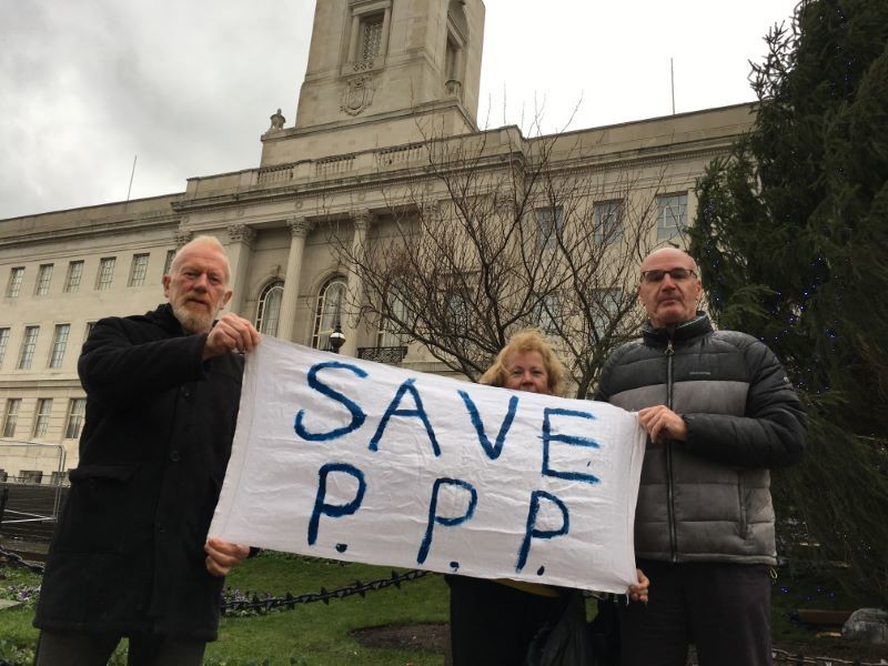 Main image for Park protestors risked arrest at town hall