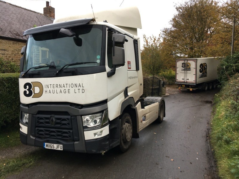 Main image for Marooned truck is tipping point in village