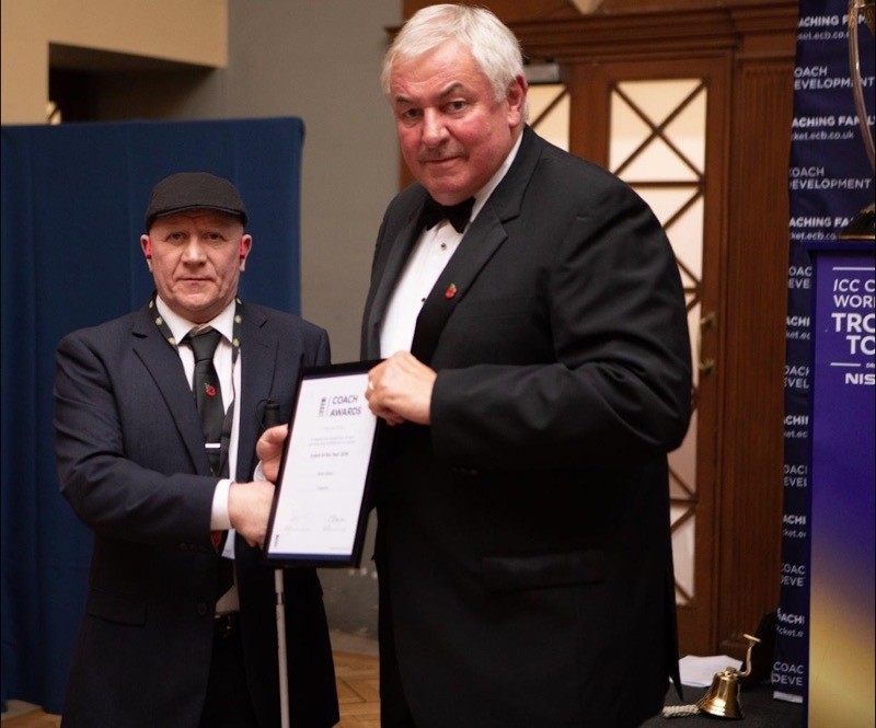 Main image for Coach Martin’s shock at cricketing award