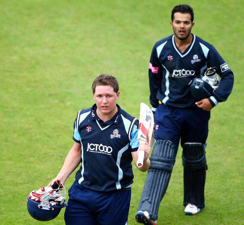 Gary Ballance and Azeem Rafiq. Picture: SW Pix